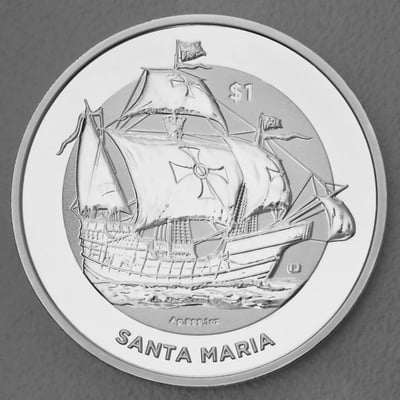 Silbermünze 1oz "Santa Maria" 2022 (Britische Jungferninseln) - Miniaturansicht 1