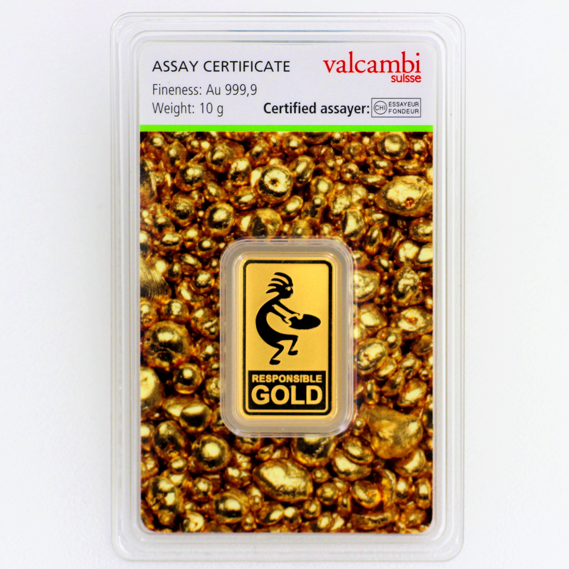 Goldbarren 10g "Auropelli" Responsible-Gold - Hauptansicht