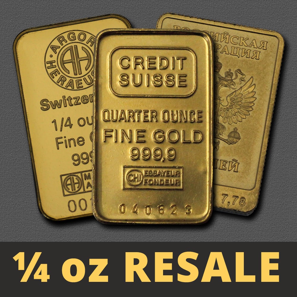Goldbarren 1/4oz "Resale" (div. Hersteller) - Hauptansicht