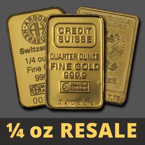 Goldbarren 1/4oz "Resale" (div. Hersteller) - Hauptansicht