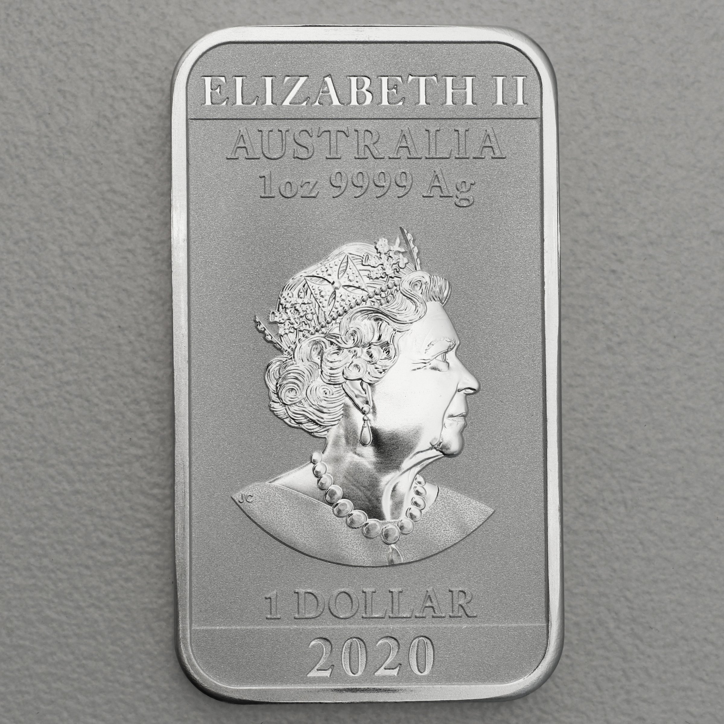 Silber Münzbarren 1oz "Rectangular Dragon" 2020 (Australien) - Detailansicht 1