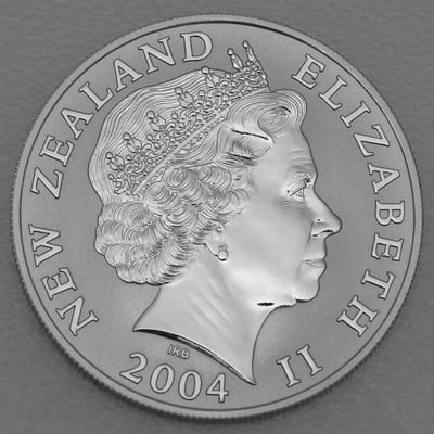 Silbermünze 1oz "Kiwi" 2004 (Neuseeland) - Miniaturansicht 2