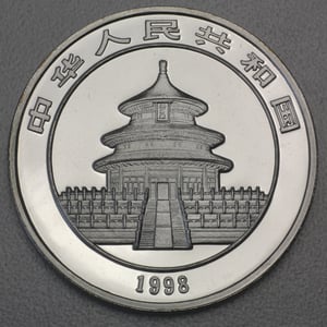 Silbermünze 1oz "Panda" 1998 (China) - Miniaturansicht 2