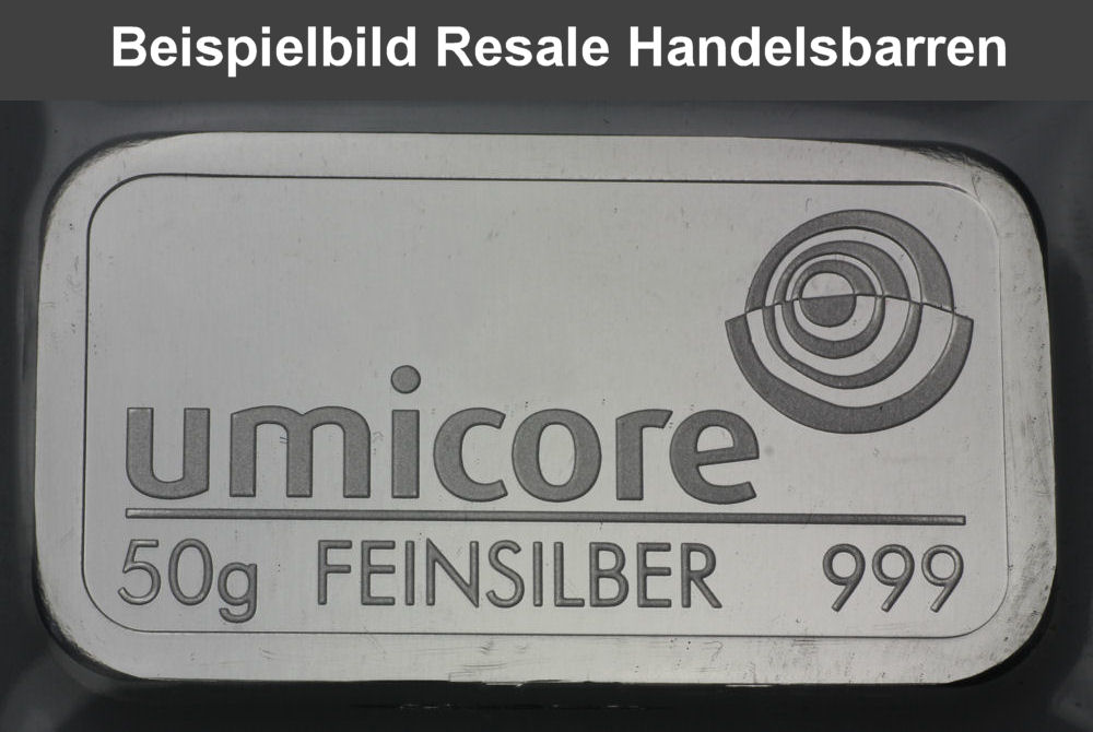 Silberbarren 50g (Resale) - Detailansicht 2
