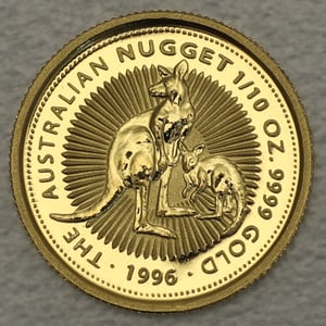 Goldmünze 1/10oz "Känguru" 1996 Australian Nugget (Australien) - Hauptansicht
