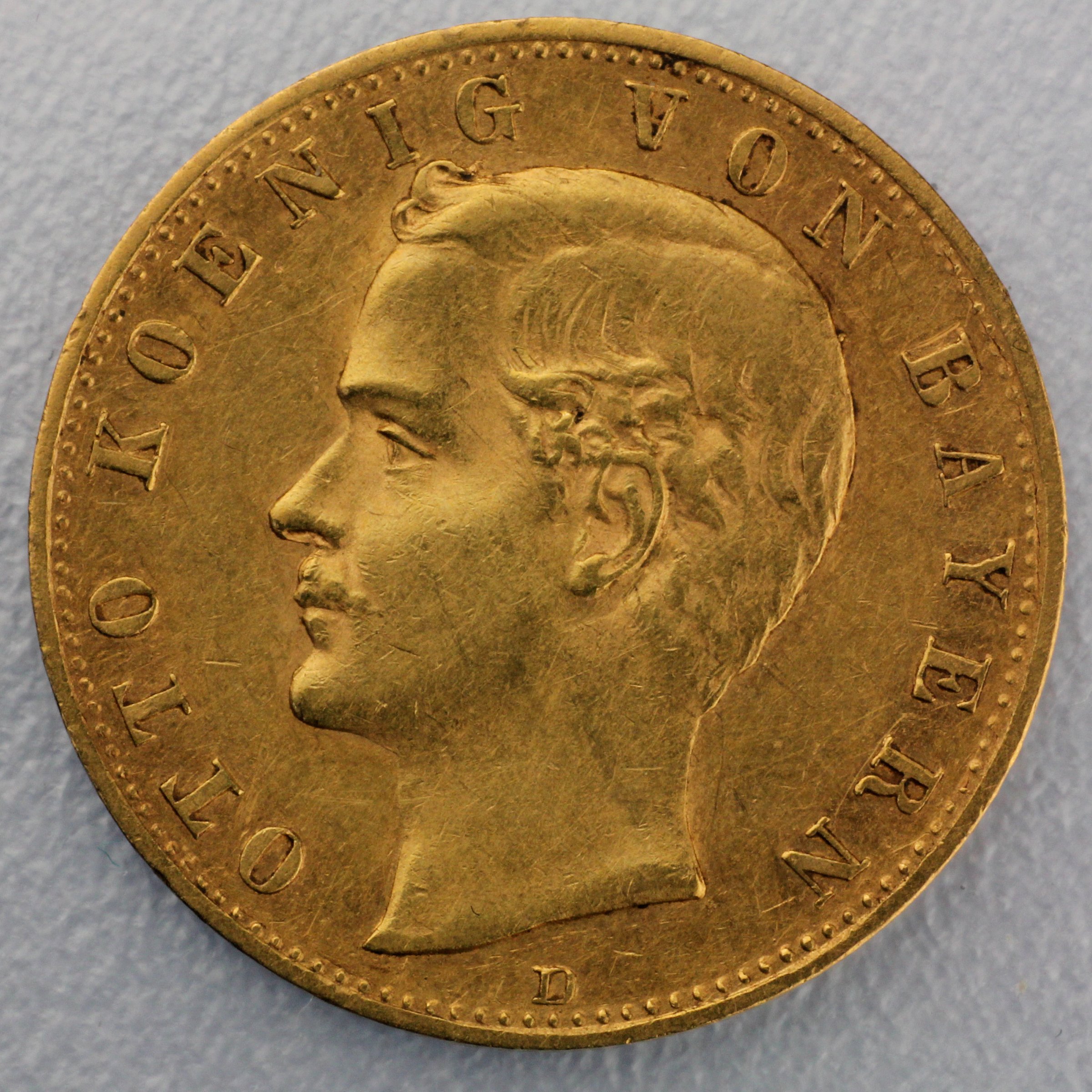 Goldmünze 10 Mark "Otto" 1893-D J.199 (Bayern) - Hauptansicht