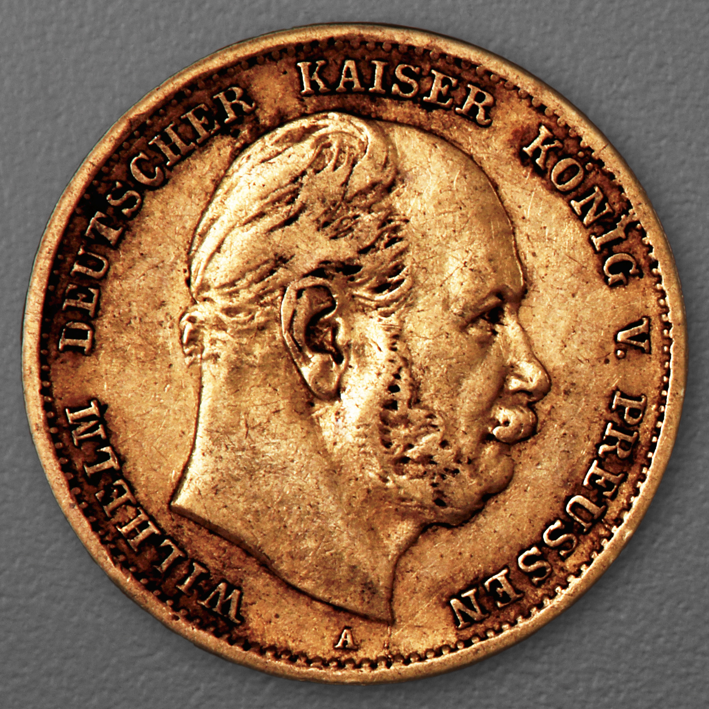 Goldmünze 10 Mark "Wilhelm I." 1875-A J.245 (Preußen) - Hauptansicht