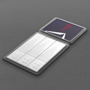 Silbertafel 3 x 1oz VALCAMBI "Skyline" CombiBar - Miniaturansicht 7