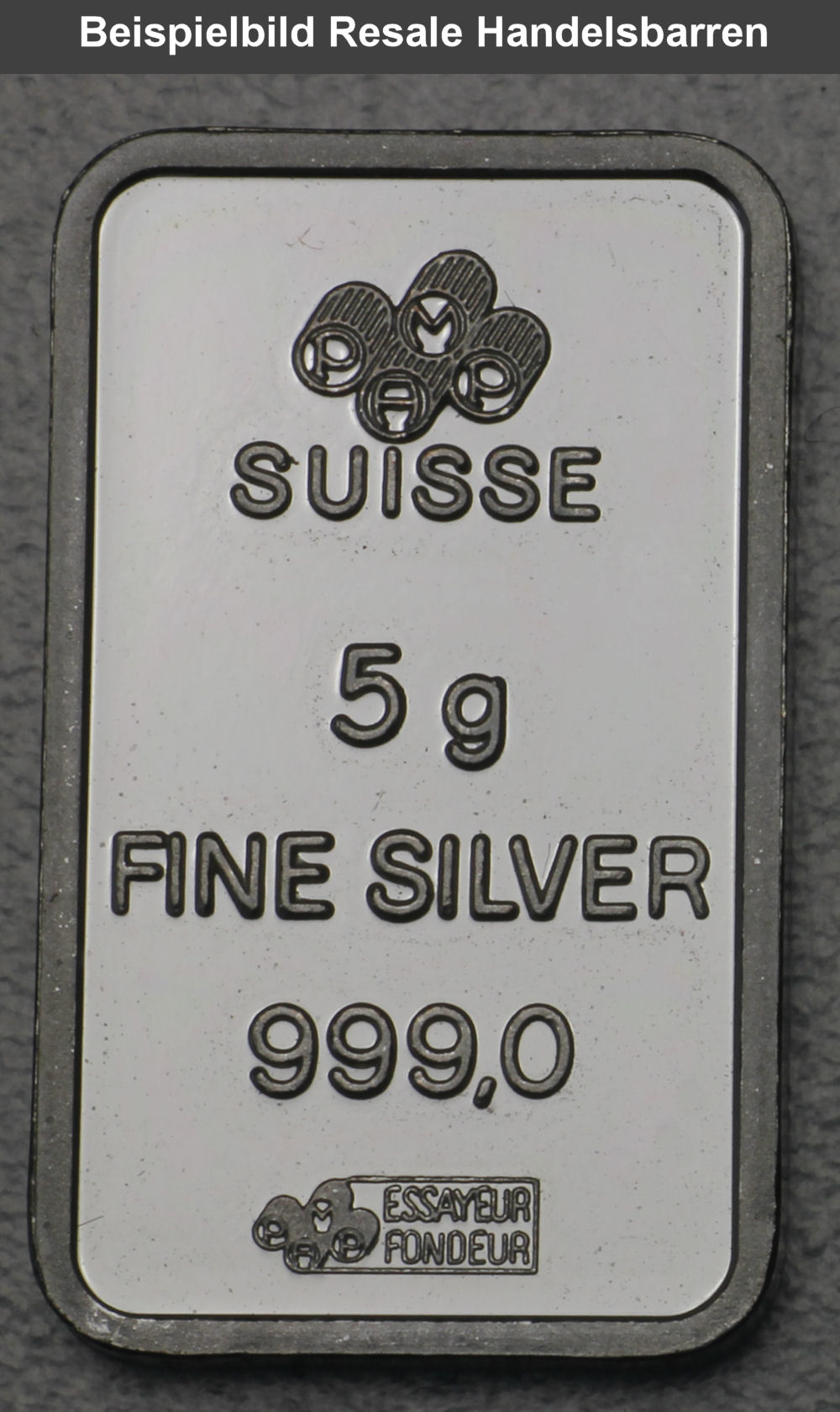Silberbarren 5g (Resale) - Detailansicht 3