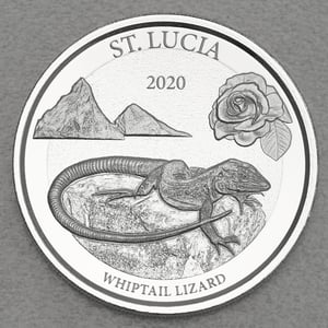 Silbermünze 1oz "Whiptail Lizard" 2020 (PP) Eastern Caribbean 8 (St. Lucia) - Miniaturansicht 1