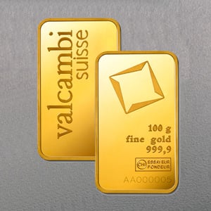 Goldbarren 100g VALCAMBI geprägt - Miniaturansicht 2
