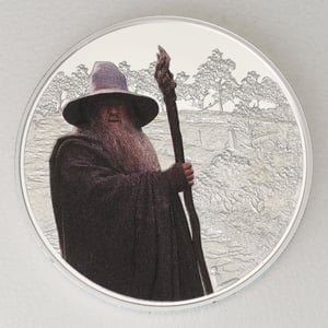 Silbermünze 1oz "Gandalf the Grey" 2021 koloriert The Lord of the Rings (Niue) - Hauptansicht