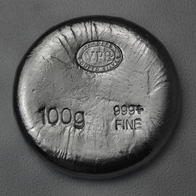 Silber 3-D Barren "Plata Muerta" 100g, gegossen - Miniaturansicht 2