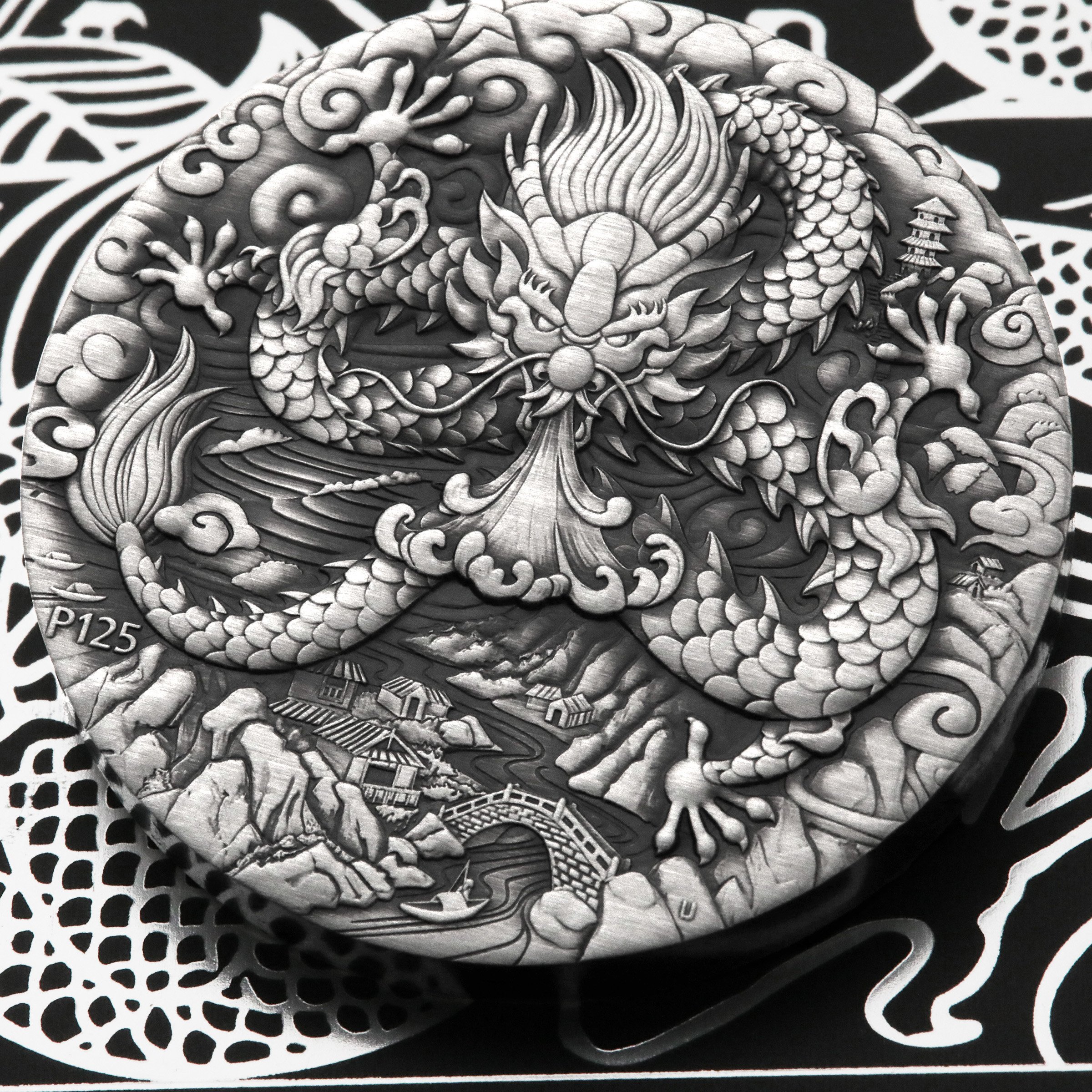 Silbermünze 2oz "Drache" 2024 (AF) Lunar III – Year of the Dragon (Australien) - Detailansicht 4