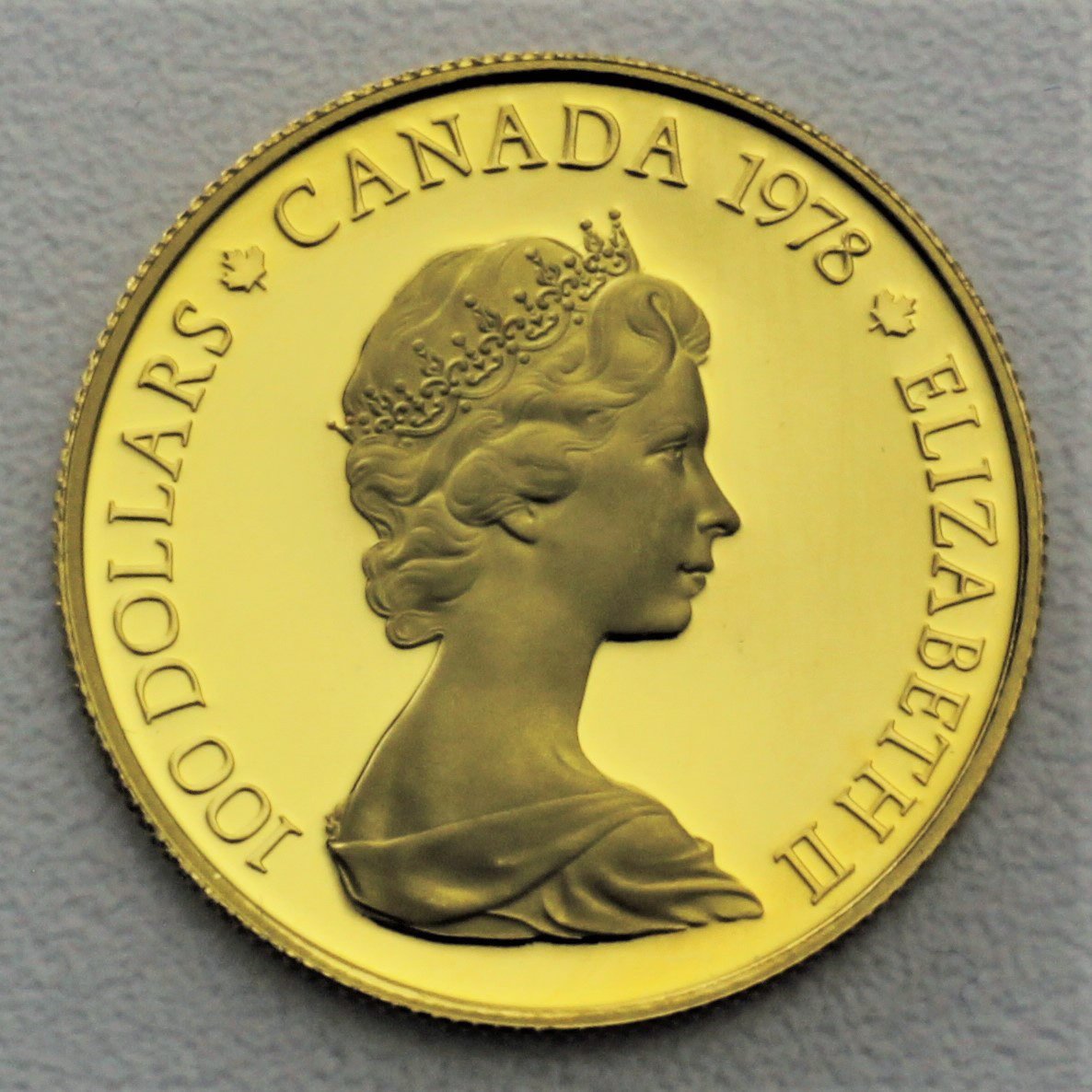 Goldmünze 100 Dollar "Canadian Unity" 1978 (PP) (Kanada) - Detailansicht 1