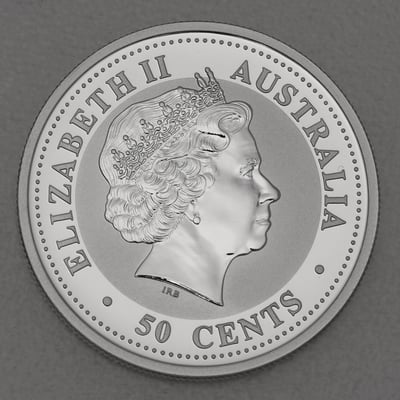 Silbermünze 1/2oz "Ziege" 2003 Lunar I – Year of the Goat (Australien) - Miniaturansicht 2