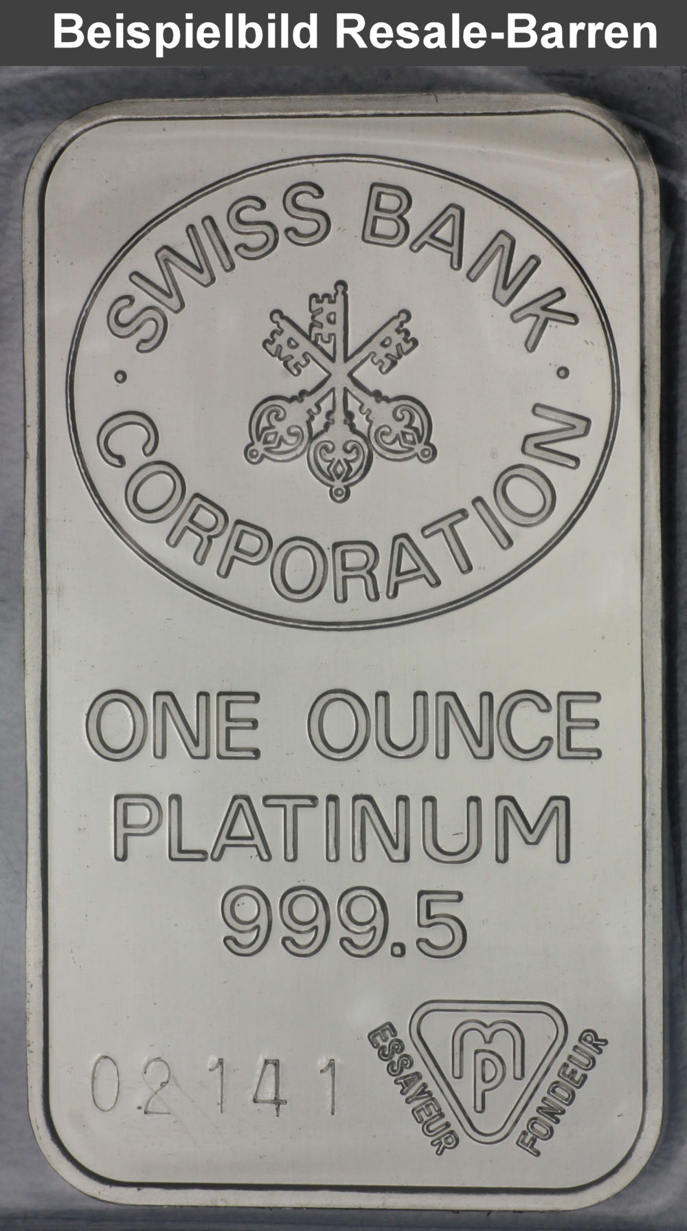 Platinbarren 1oz (Resale) - Detailansicht 3