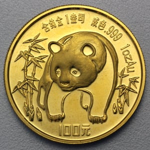 Goldmünze 1oz "Panda" 1986 (China) - Miniaturansicht 1