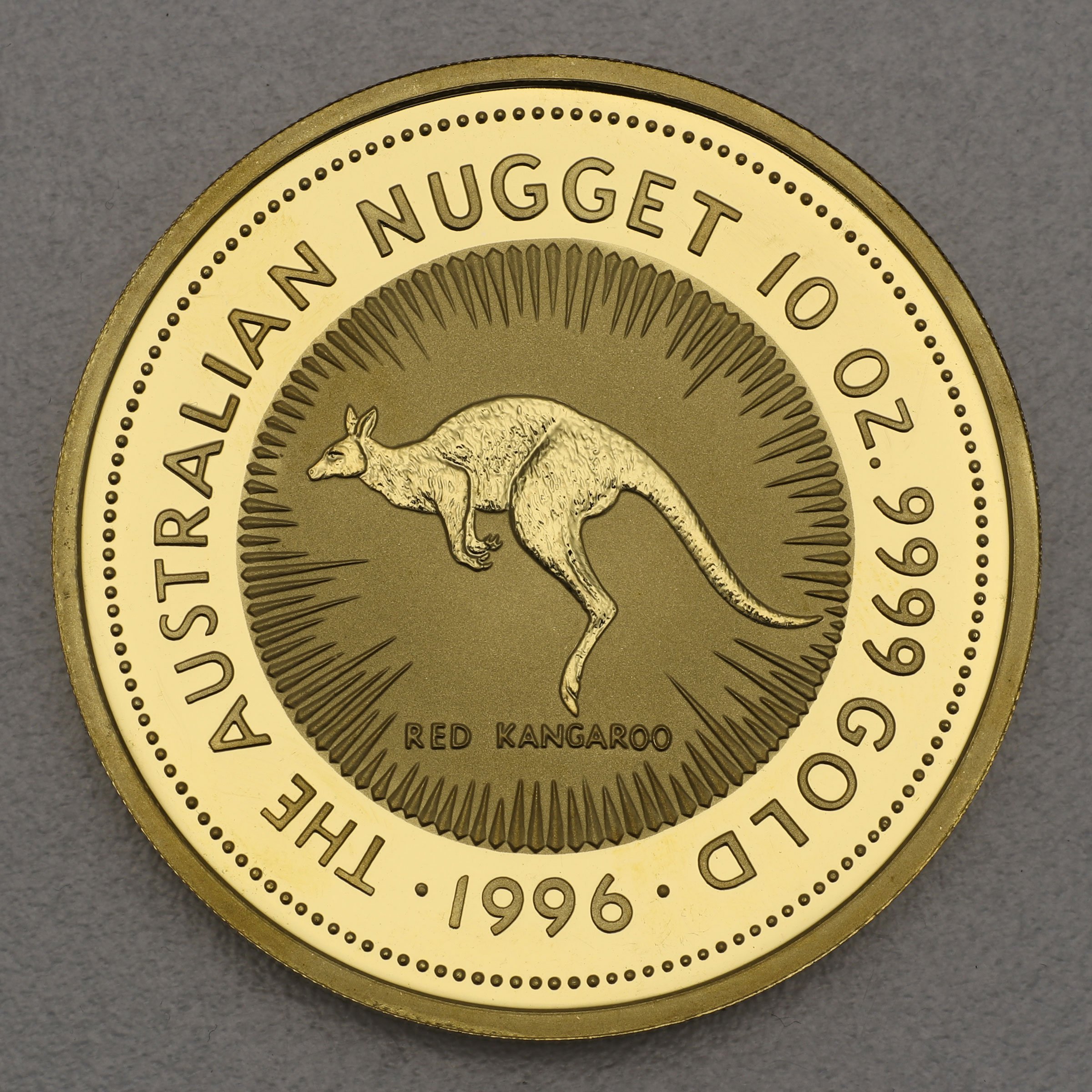 Goldmünze 10oz "Känguru" 1996 Australian Nugget (Australien) - Hauptansicht