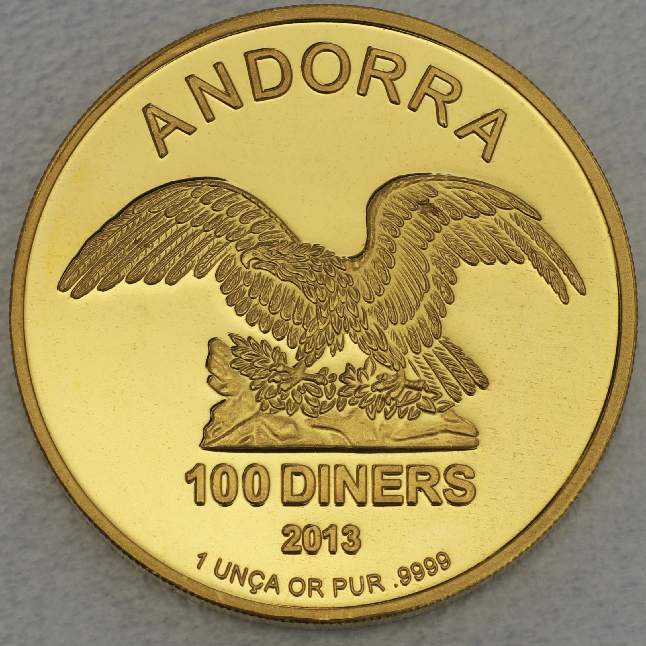 Goldmünze 1oz "Andorra Eagle" verschiedene Jahrgänge (Andorra) - Hauptansicht