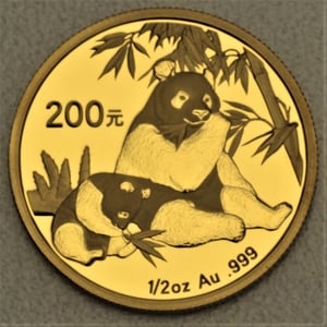 Goldmünze 1/2oz "Panda" 2007 (China) - Hauptansicht