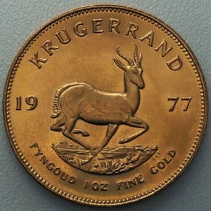 Goldmünze 1oz "Krügerrand" 1977 (Südafrika) - Hauptansicht