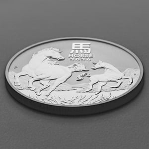 Silbermünze 2oz "Pferd" 2026 Lunar III – Year of the Horse 19% (Australien) - Miniaturansicht 3