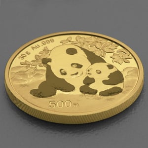 Goldmünze 30g "Panda" 2024 (China) - Miniaturansicht 3