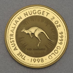 Goldmünze 2oz "Känguru" 1998 Australian Nugget (Australien) - Hauptansicht