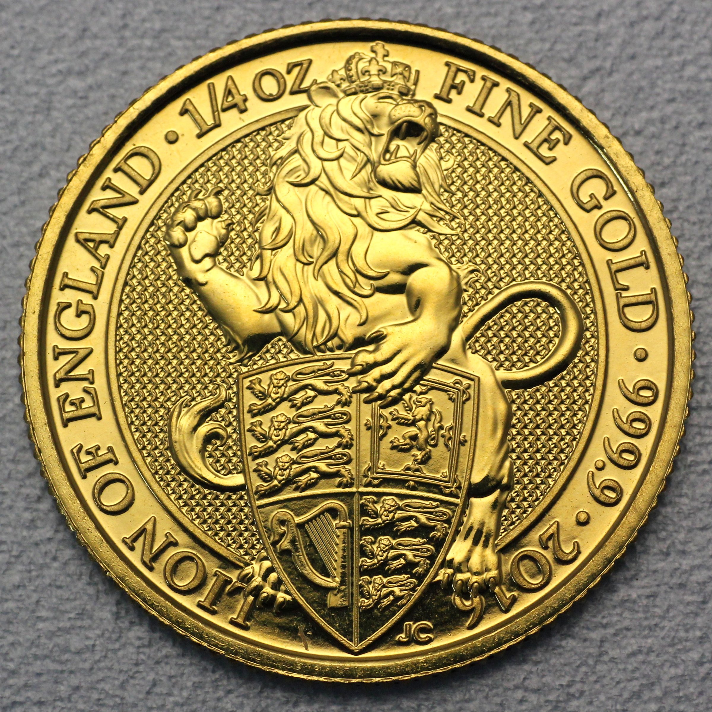 Goldmünze 1/4oz "Lion of England" 2016 The Queen s Beasts (Großbritannien) - Hauptansicht