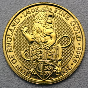 Goldmünze 1/4oz "Lion of England" 2016 The Queen s Beasts (Großbritannien) - Hauptansicht