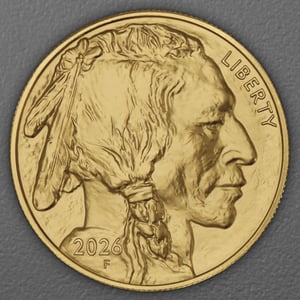 Goldmünze 1oz "American Buffalo" aktueller Jahrgang (USA) - Miniaturansicht 2
