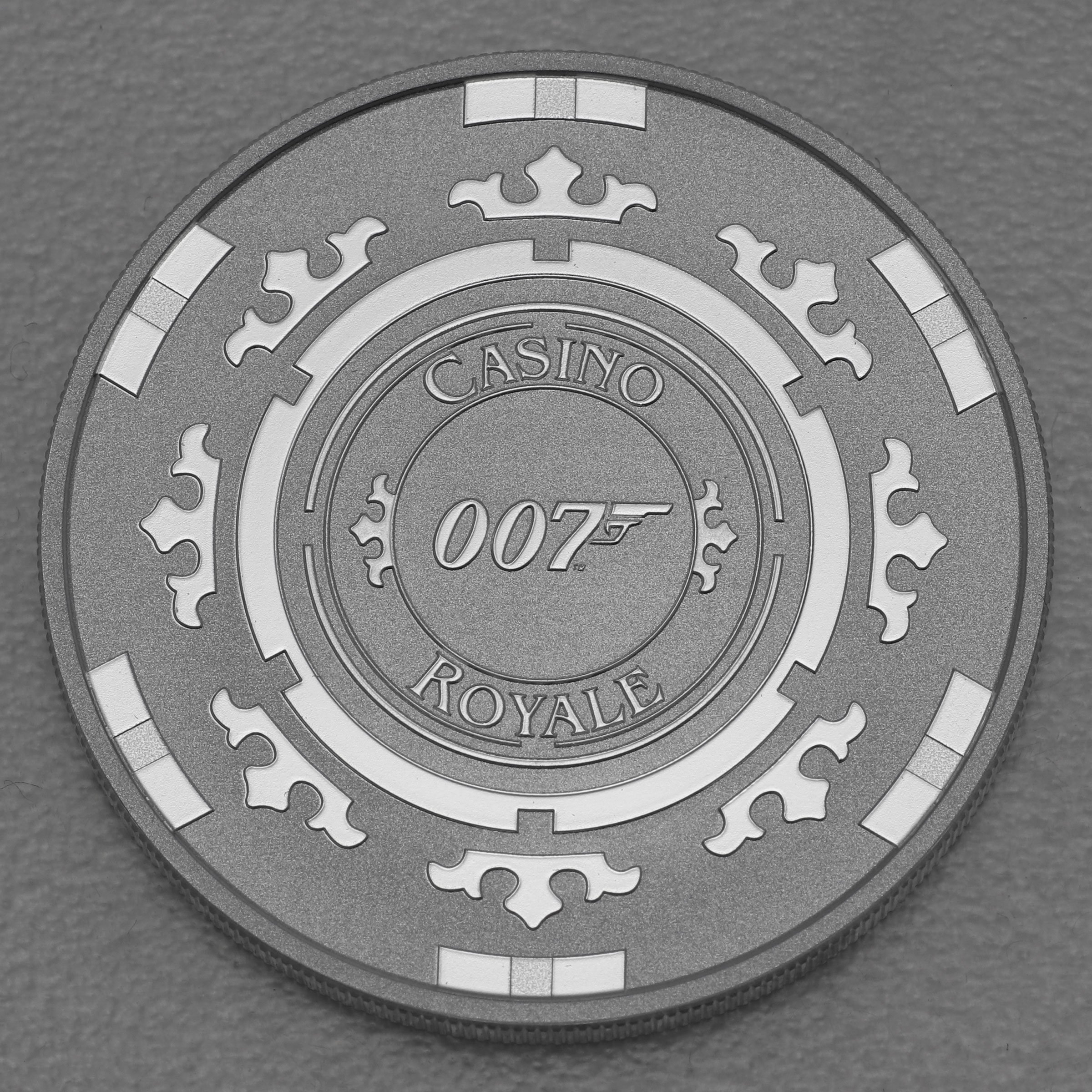 Silbermünze 1oz "Casino Royale Chip" 2023 James Bond (Tuvalu) - Hauptansicht