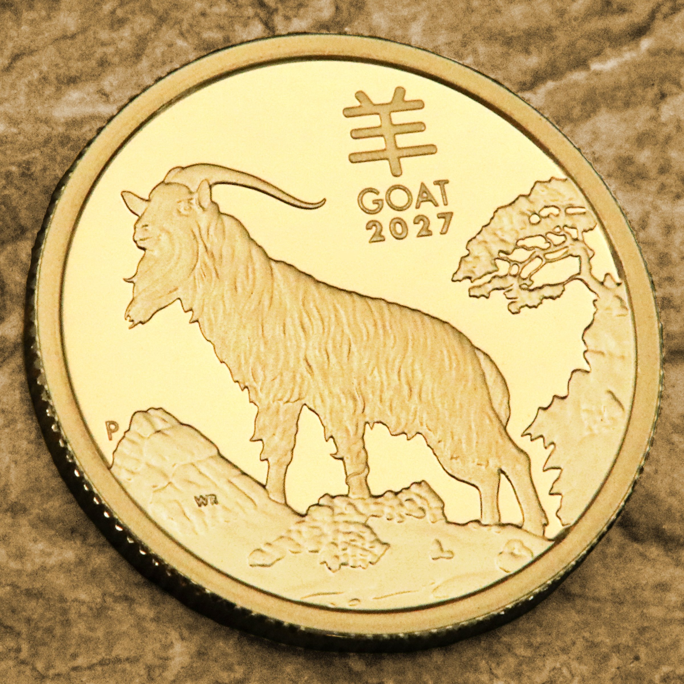 Goldmünze 1/10oz "Ziege" 2027 (PP) Lunar III – Year of the Goat (Australien) - Detailansicht 5