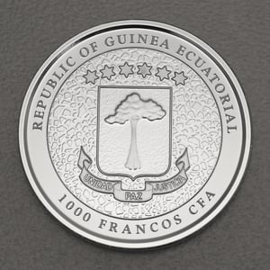 Silbermünze 1oz "Giraffe" 2021 19% (Guinea) - Miniaturansicht 2
