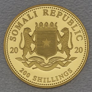 Goldmünze 1/4oz "Elefant" 2020 African Wildlife (Somalia) - Miniaturansicht 2