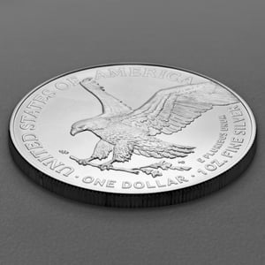 Silbermünze 1oz "American Eagle" aktueller Jahrgang (USA) 19% - Miniaturansicht 3