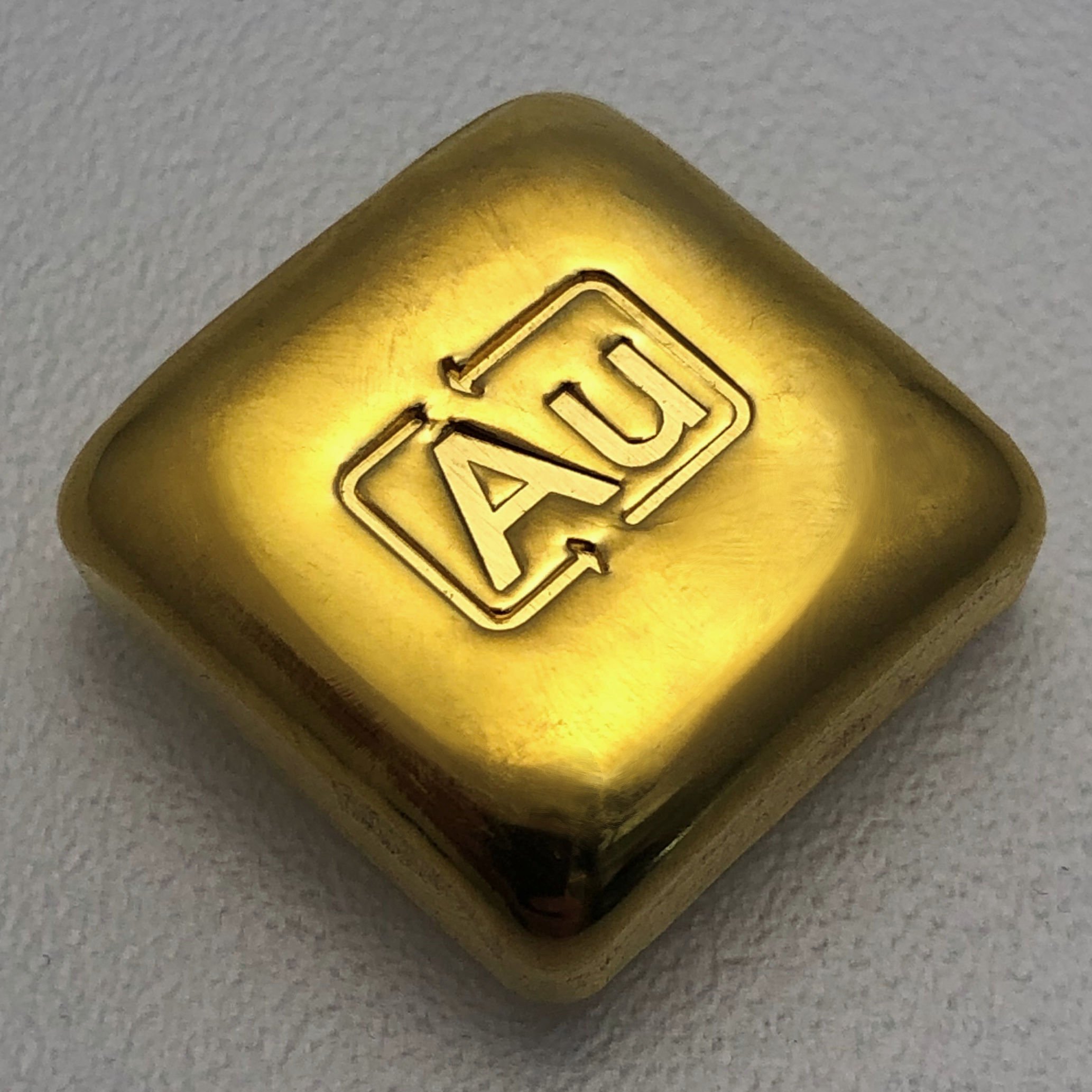 Goldbarren 10g "Goldknuffel" Au-Gussbarren - Hauptansicht