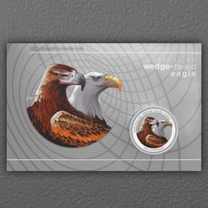 Silbermünze 1oz "Wedge-tailed Eagle" 2026 (koloriert) in Coin Card (Australien) - Miniaturansicht 3