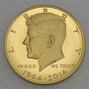 Goldmünze 1/2 US Dollar "John F. Kennedy" 2014 (USA) - Miniaturansicht 2