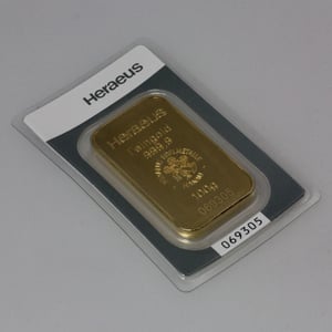 Goldbarren 100g HERAEUS geprägt - Miniaturansicht 4