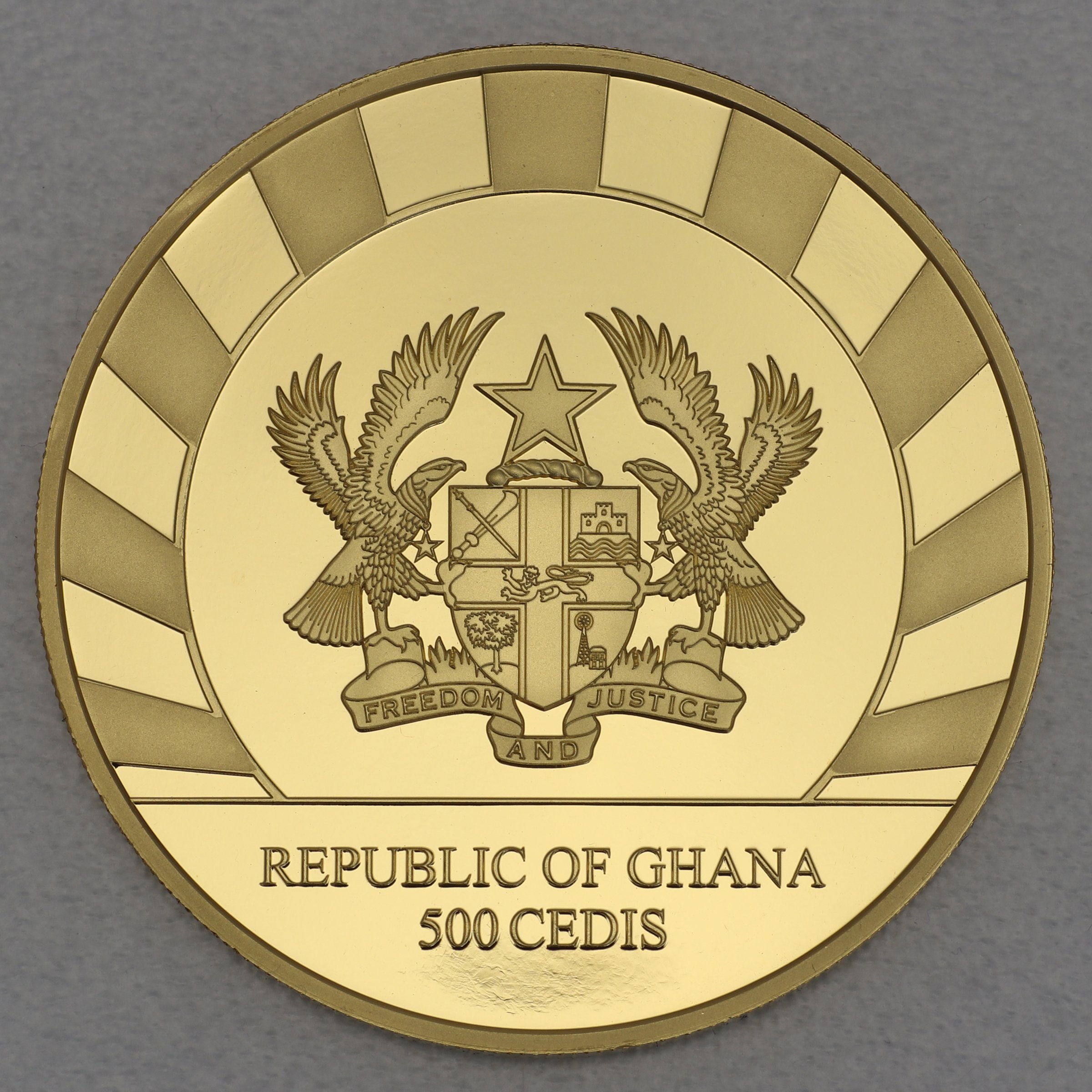 Goldmünze 1oz "Wollnashorn" 2021 Giants of Ice Age (Ghana) - Detailansicht 1