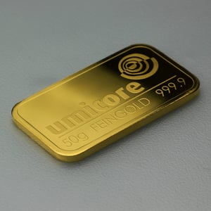 Goldbarren 50g UMICORE geprägt - Miniaturansicht 2