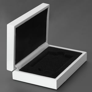 Luxus-Geschenkbox "Hochglanz weiß" (14,8x10,2cm) - Miniaturansicht 4