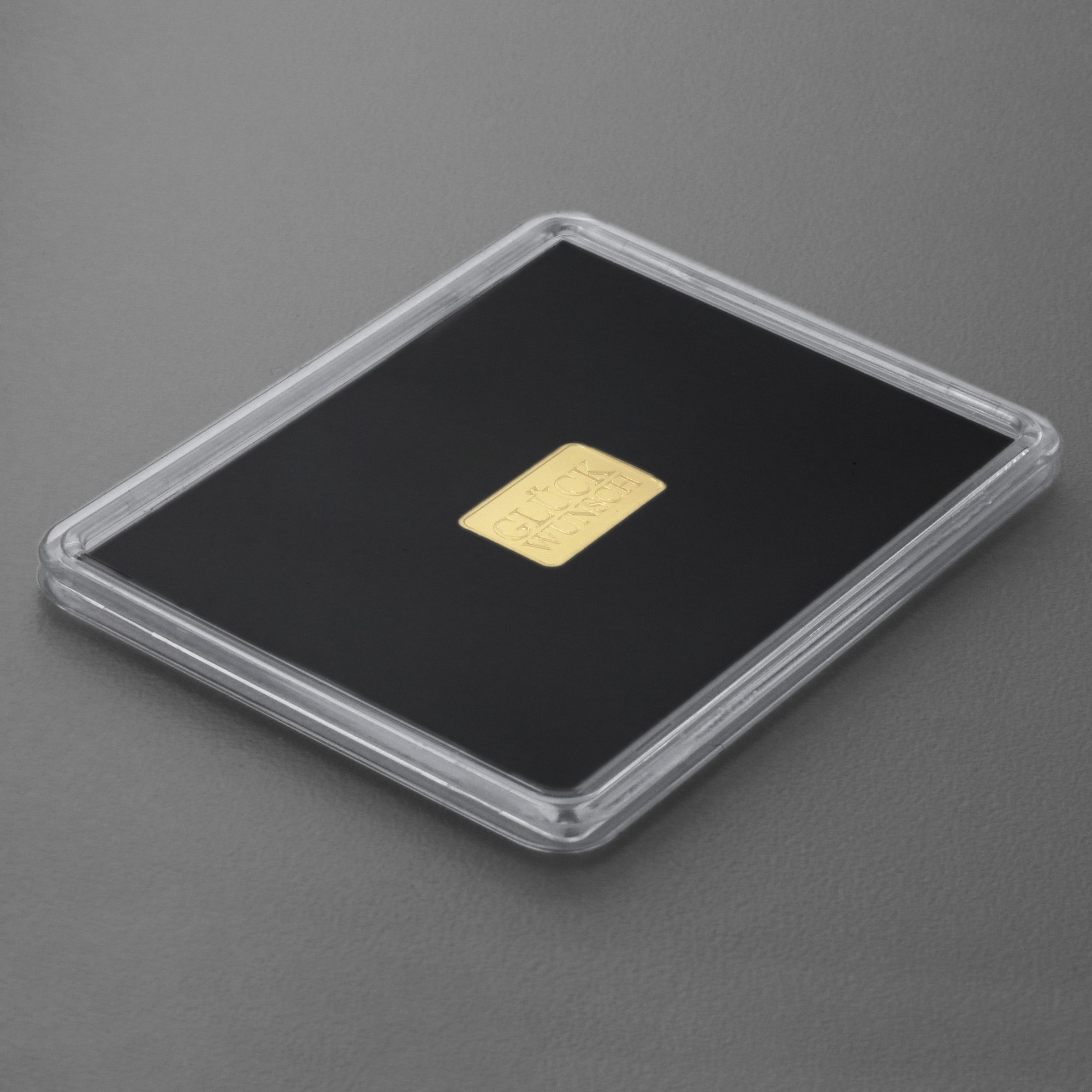 Goldbarren 2,5g Gravur "Glückwunsch" - Detailansicht 6