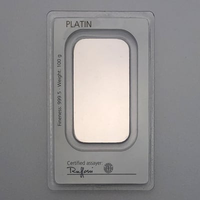 Platinbarren 100g DEGUSSA (Pt) - Miniaturansicht 2