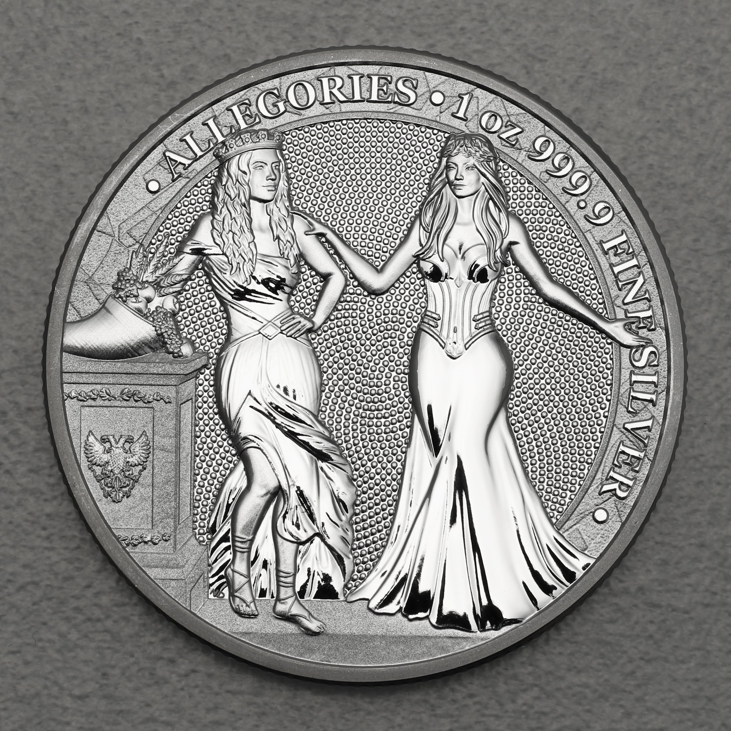 Silbermedaille 1oz "Italia & Germania" 2020 Allegories (Polen) - Hauptansicht