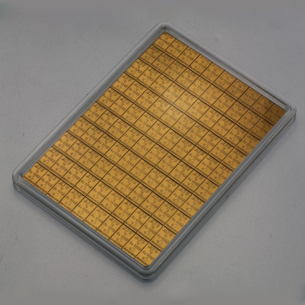 Goldtafel 100x 1g (Heimerle+Meule) - Detailansicht 1