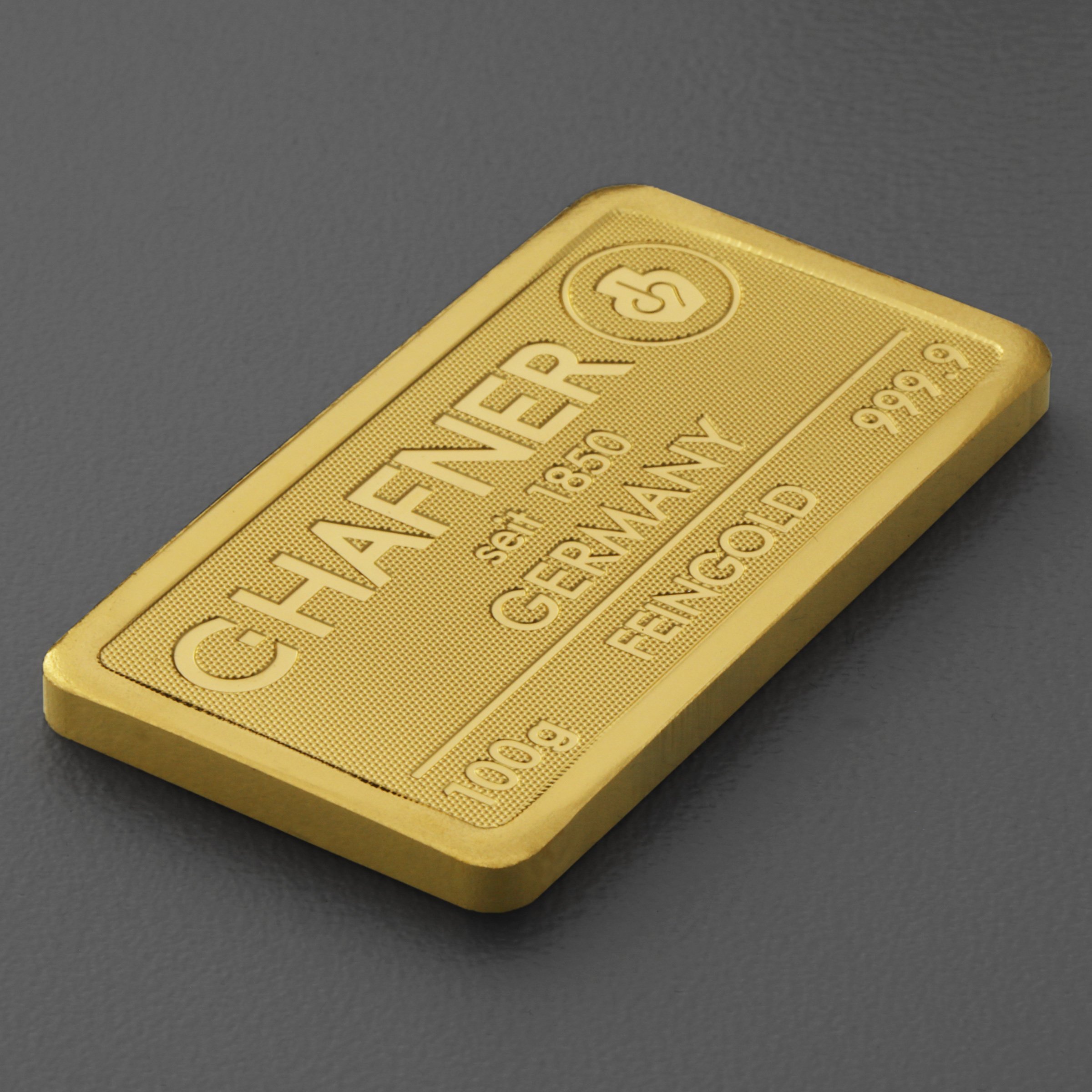 Goldbarren 100g "C.HAFNER - Prägeform" - Detailansicht 5
