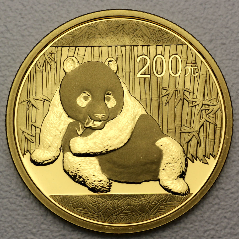 Goldmünze 1/2oz "Panda" 2015 (China) - Hauptansicht